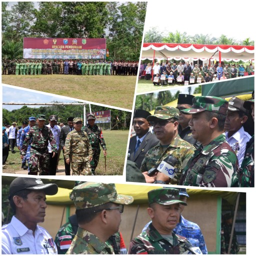 Pejabat Korem 121/Abw Hadiri Pembukaan TMMD, Regtas Ke 126 Kodim 1208/Sambas
