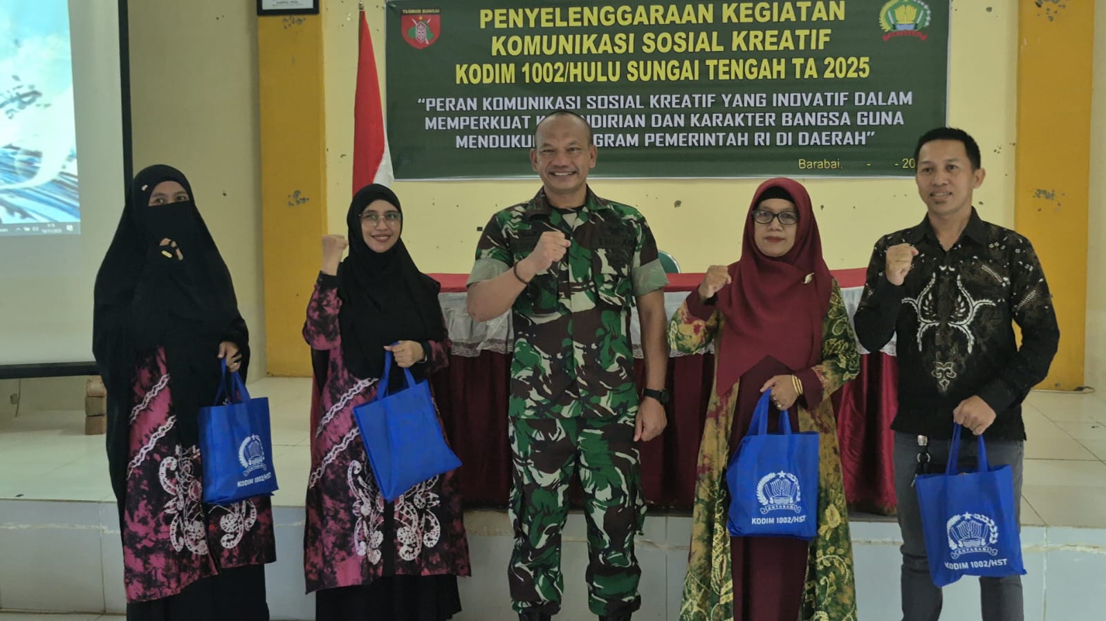 Wujudkan Sinergitas, Kodim 1002/HST Laksanakan Kegiatan Komunikasi Sosial Kreatif 2025