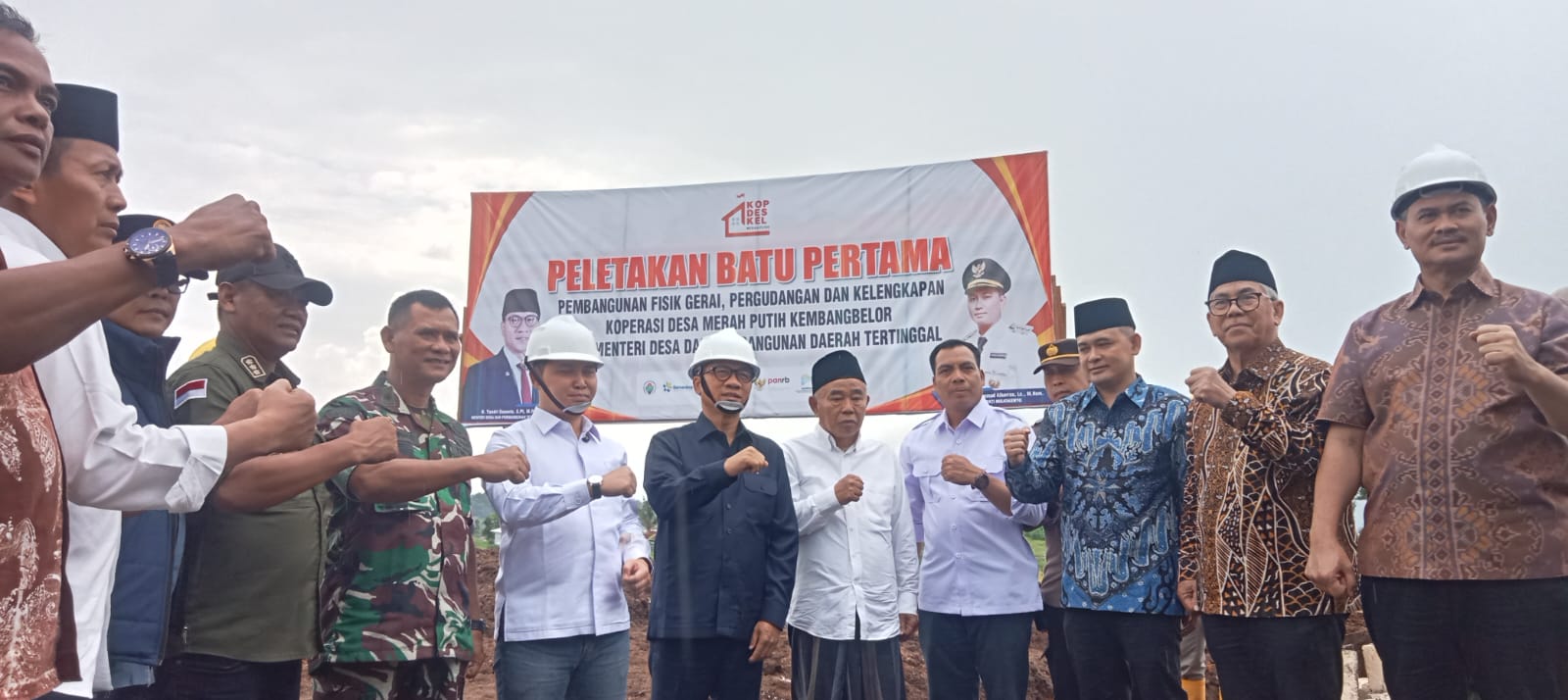Peletakan Batu Pertama KDMP di Desa Kembang Belor, Dorong Kebangkitan Ekonomi Desa