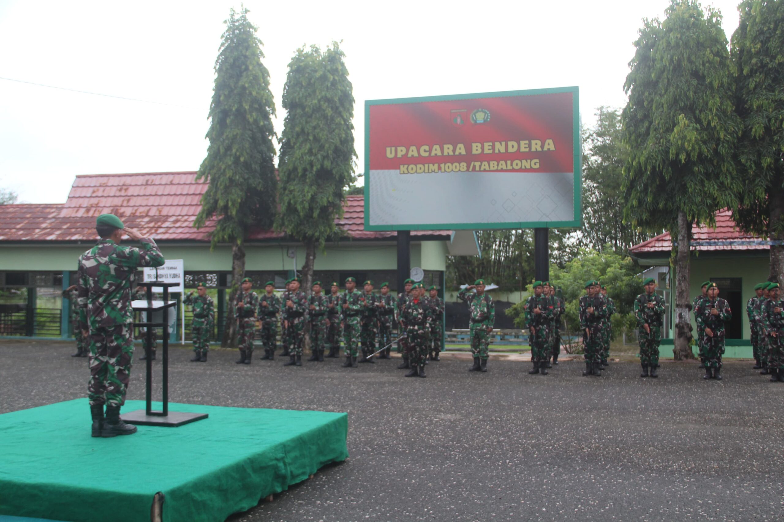 Kodim 1008/Tabalong Laksanakan Upacara Bendera, Wujud Penghormatan Jasa Pahlawan