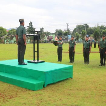 Kodim 1009/TLA Gelar Upacara, Kasdim Bacakan Amanat Kepala Staf Angkatan Darat