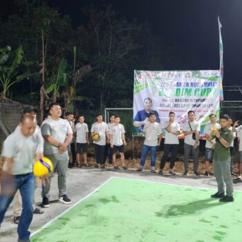 Turnamen Bola Voli Dandim Cup I Tahun 2026 Resmi Dibuka di Batang Alai Utara