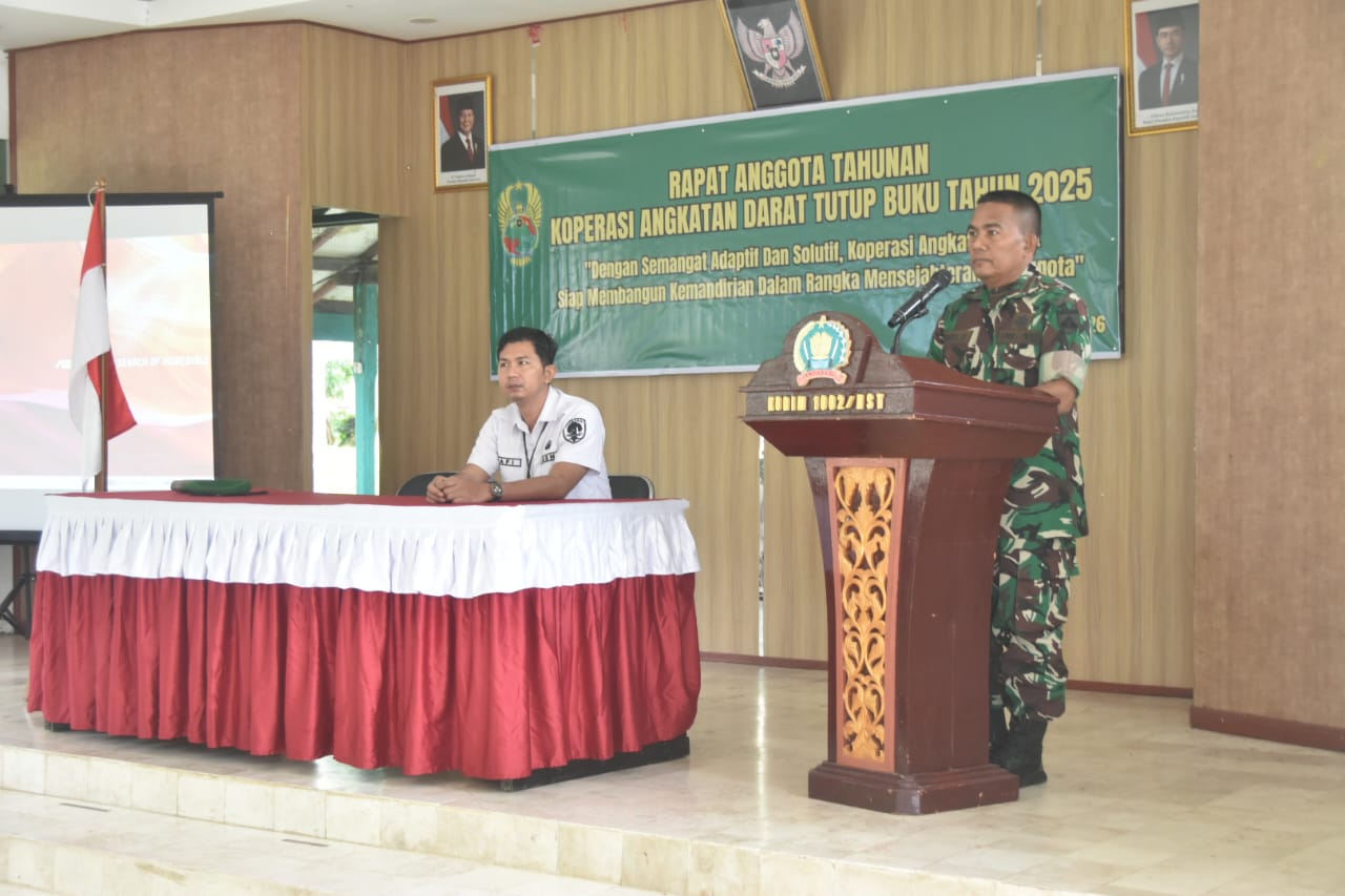 Koperasi Kartika Beringin Kodim 1002/HST Evaluasi Kinerja Melalui RAT Tahun 2025