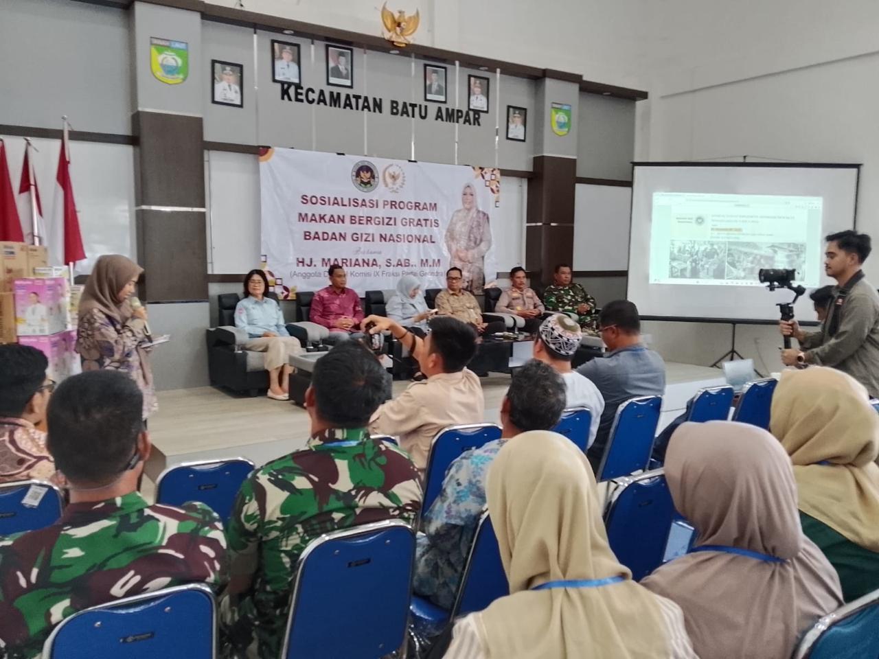 Personel Kodim 1009/Tla Hadiri Sosialisasi Program Makanan Bergizi Gratis oleh Badan Gizi Nasional