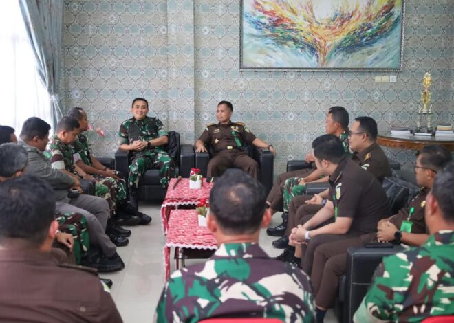 Kodim 1009/Tanah Laut Terima Kunjungan Aspidmil Kejati Kalsel